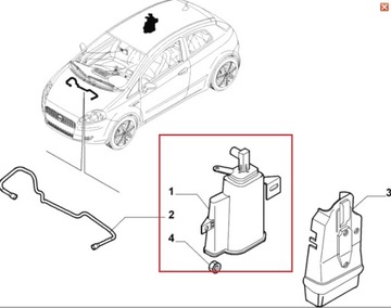 FIAT OE 52087150 SEPARÁTOR     PODPORA PALIVA