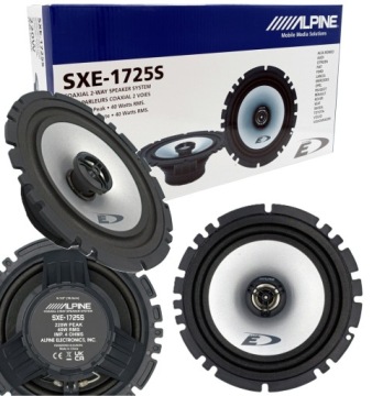 ALPINE SXE-1725S / 2-полосная / коаксиальная / 165 мм / Мощность 220 Вт / Простой монтаж