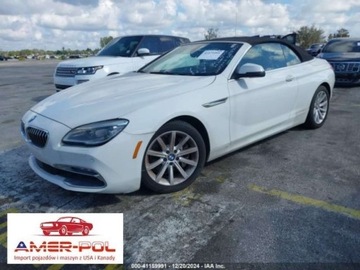 BMW Seria 6 F06-F12-F13 2016 BMW Seria 6 BMW 640I CABRIO 3.0 Benzyna 315KM