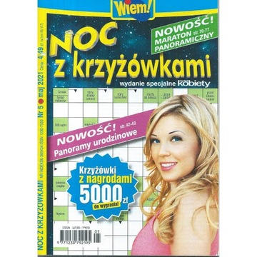 NOC Z KRZYŻÓWKAMI 5/2021 WIEM KRZYŻÓWKI