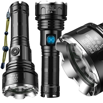 МОЩНЫЙ ТАКТИЧЕСКИЙ СВЕТОДИОДНЫЙ ФОНАРЬ ДАЛЬНЕГО ДЕЙСТВИЯ XHP90 ZOOM ВОЕННЫЙ ФОНАРЬ