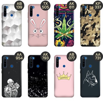 ЧЕХОЛ ДЛЯ XIAOMI REDMI Note 8T ТОП100 ДИЗАЙНЕРСКИХ ОБРАЗЦОВ С КОРПУСОМ С ПРИНТОМ + СТЕКЛО