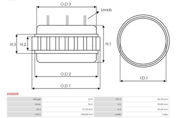 ОБМОТКА ГЕНЕРАТОРА AS-PL