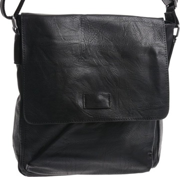 ЖЕНСКАЯ МЯГКАЯ СУМКА С КЛАПАНОМ, черная