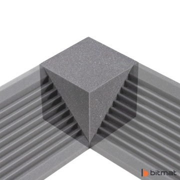 Акустическая звукоизоляционная пена, уголок, 20х20х20см, наполнение бассейна