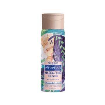 SESSIO WELLBEING MASKA DO WŁOSÓW 300ML EMOLIENTOWA PUSZĄCE SIĘ