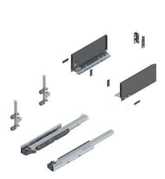 Szuflada BLUM LEGRABOX (K) 40kg L-350 Grafit