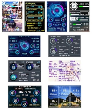 Дополнительный экран 3,5-дюймовый ЖК-монитор IPS USB C Процессор Графический процессор AIDA64