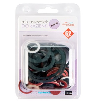 Zestaw mix uszczelek do łazienki mix blister 64szt