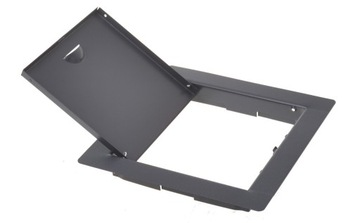 ГРАФИТОВАЯ МЕТАЛЛИЧЕСКАЯ ПРОВЕРКА ДВЕРИ С ЗАЩЕЛКОЙ 25х25см