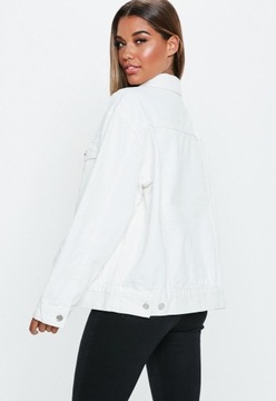 БЕЛАЯ ДЖИНСОВАЯ КУРТКА MISSGUIDED OVERSIZE 36