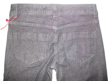 BERSHKA spodnie jeansy rurki ciemno-szare r XXS 32