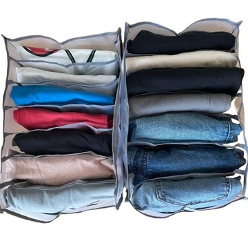 ВСТАВКА-ОРГАНИЗАТОР ДЛЯ БЕЛЬЯ В ЯЩИК ГАРДЕРОБА, серая сетка