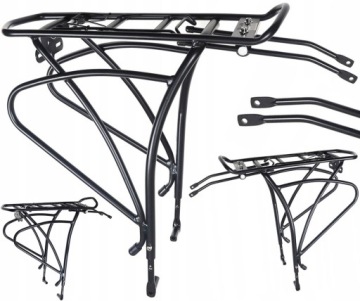 BAGAŻNIK ROWEROWY ALUMINIOWY REGULOWANY RAMA TARCZE NA ROWER
