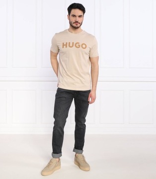 HUGO BOSS jeansy 734 | Extra slim fit czarny
