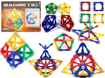 МАГНИТНЫЕ БЛОКИ СТРОИТЕЛЬНЫЕ БЛОКИ 52 ЭЛЕМЕНТА. УДАРЯТЬ