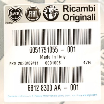 KRYT PODBĚHU ZADNÍ LEVÝ 07> FIAT BRAVO 51751055