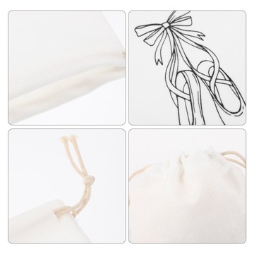 СУМКА ДЛЯ ХРАНЕНИЯ БАЛЕТОК ЖЕНСКАЯ ИЗ ХЛОПКА DANCE 3 ШТ.