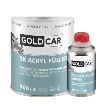 GOLDCAR podkład akrylowy Acryl Fuller SZARY 960ml