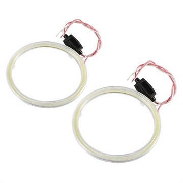 2 SZT RINGI LED COB ANGEL EYES DZIENNE KPL 100MM