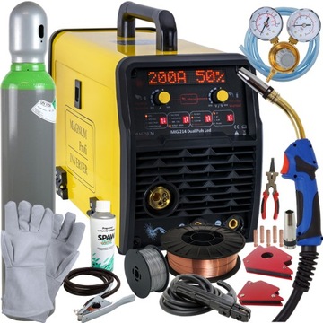 SPAWARKA inwertorowa MAGNUM PULS 200 A 230V Zestaw