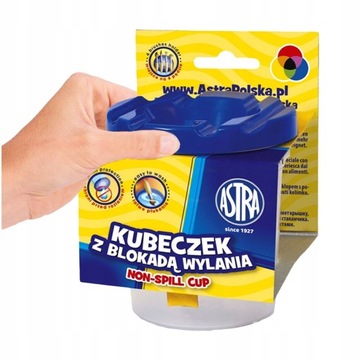 KUBEK Z BLOKADĄ WYLANIA DO PŁUKANIA ASTRA NIEKAPEK