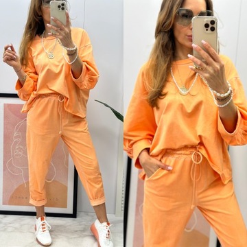 WIYA ITALY SWEAT SET оранжевый декат, новая модель 2024 г.