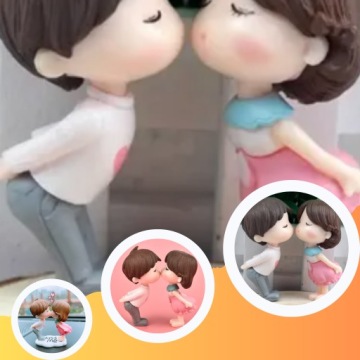 УКРАШЕНИЕ ПРИБОРНОЙ ПАНЕЛИ АВТОМОБИЛЯ ФИГУРКИ ПОДАРОК ДЕНЬ СВЯТОГО ВАЛЕНТИНА ПАРА ПОЦЕЛУЙ