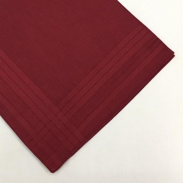 12 шт. мужские винтажные гладкие хлопковые карманные носовые платки винно-красного цвета