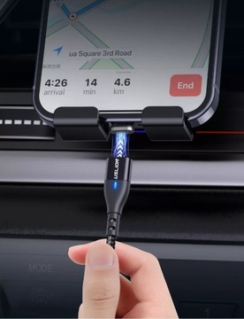 МАГНИТНЫЙ КАБЕЛЬ 2М БЫСТРАЯ ЗАРЯДКА 3А USB C