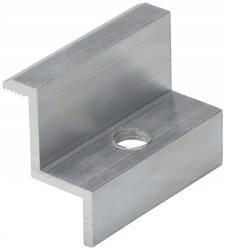 KLEMA KOŃCOWA SREBRNA KLAMRA ZACISK MOCOWANIE PANEL PV 32mm