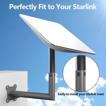 КРЕПЛЕНИЕ ДЛЯ СПУТНИКОВОГО ИНТЕРНЕТА 30 СМ, ЖИДКОЕ ДЛЯ STARLINK V2, СЕРОЕ