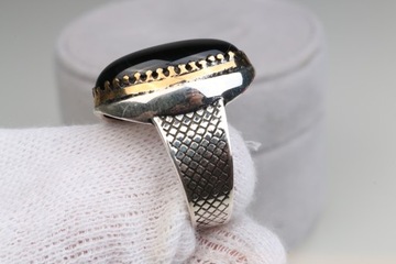 Кольцо-печатка из позолоченного серебра 17,76 г ZZ.112