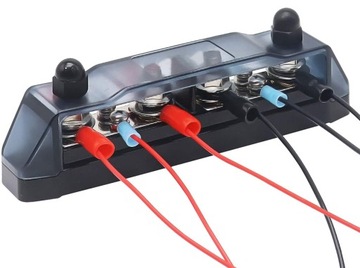 ПОЛОСКА МАССОВОГО БЛОКА ШИНЫ 200А ВИНТЫ 4 x M8 4 x M4