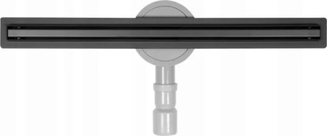 ODPŁYW LINIOWY 50cm NIERDZEWNY WĄSKI SLIM BLACK