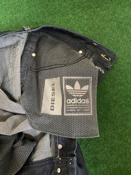 DIESEL X ADIDAS SPODNIE JEANS MESKIE 32 L