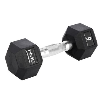 HANTLA HANTELKA GUMOWA HMS HEX PRO 6 KG OBCIĄŻENIE SIŁOWNIA