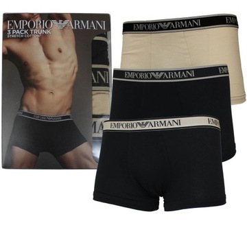 EMPORIO ARMANI BOKSERKI MĘSKIE 3-PACK |XL