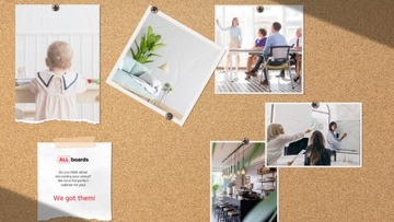 Доска COMBI пробковая магнитная черная 60x40 см