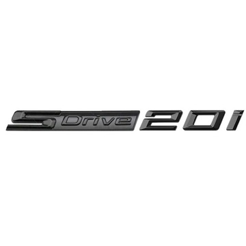 EMBLEMAT BMW sDRIVE 20i NA DRZWI KLAPA CZARNY POŁYSK X1 F49 X2 F39 X3 G01