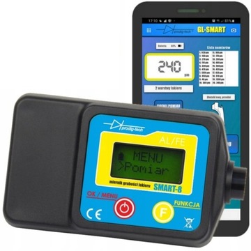 Miernik tester czujnik grubości lakieru GL-SMART-8