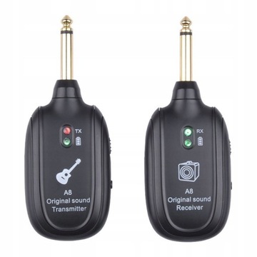A8 SYSTEM BEZPRZEWODOWY DO GITARY BASU INSTRUMENTÓW MOCNA BATERIA WYSYŁKAPL