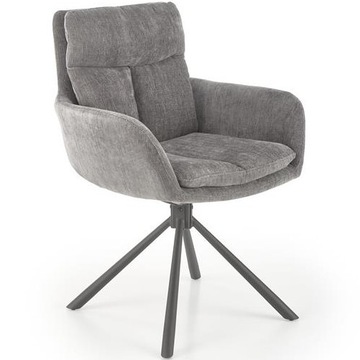 Krzesło K495 Czarny/Popielaty Salon Jadalnia Nowoczesne Loft