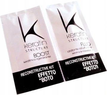 KERATIN FLUID ZESTAW SASZETEK DO REGENERACJI ODBUDOWY WŁOSÓW 10 x 2x12ml
