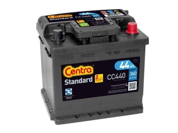 Akumulator Centra Standard 12V 44Ah 360A P+ CC440