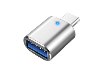 Adapter USB Typ-C - Srebrny