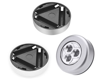 LAMPKA DOTYKOWA BEZPRZEWODOWA SAMOPRZYLEPNA STICK TOUCH 3 LED DO SZAFY