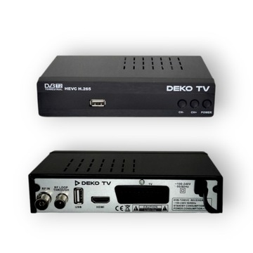 Тюнер-декодер DVBT2 DekoTV PRO2 Наземное телевидение DVB-T2 HEVC H.265 DEKO