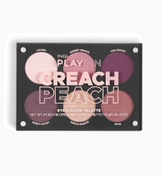 Inglot paletka cieni do powiek CREACH PEACH