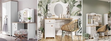 Белый детский стол с ящиком из школьной комнаты Hutto Consimo